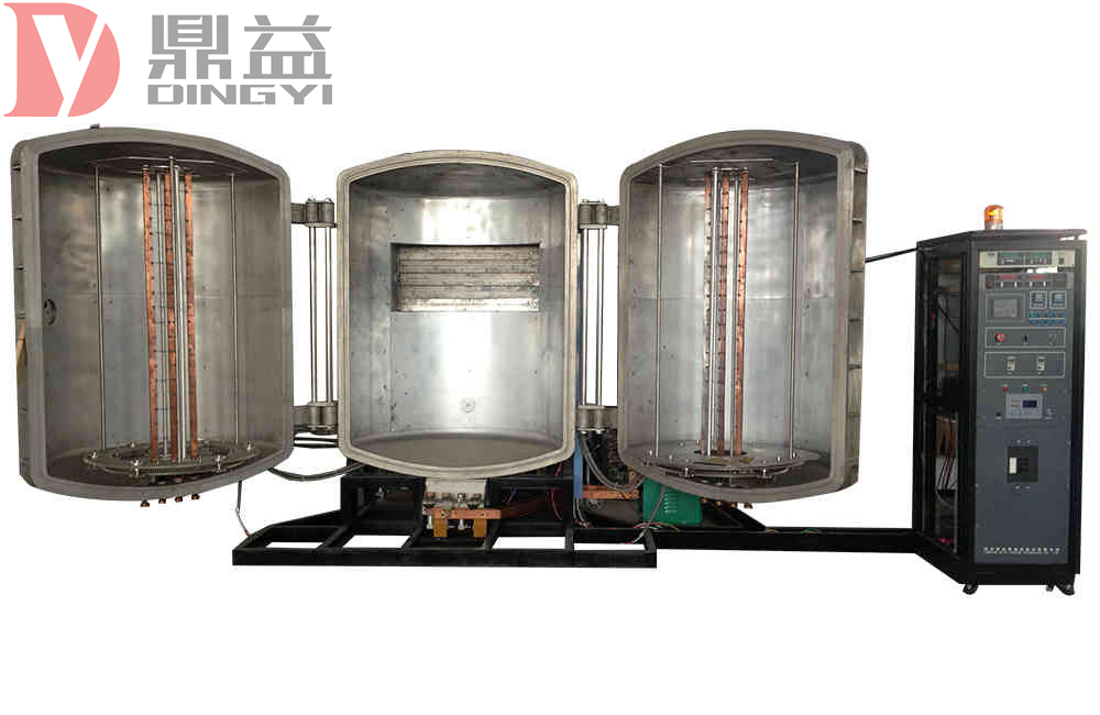 Vertical double-door-high vacuum evaporation coating machine